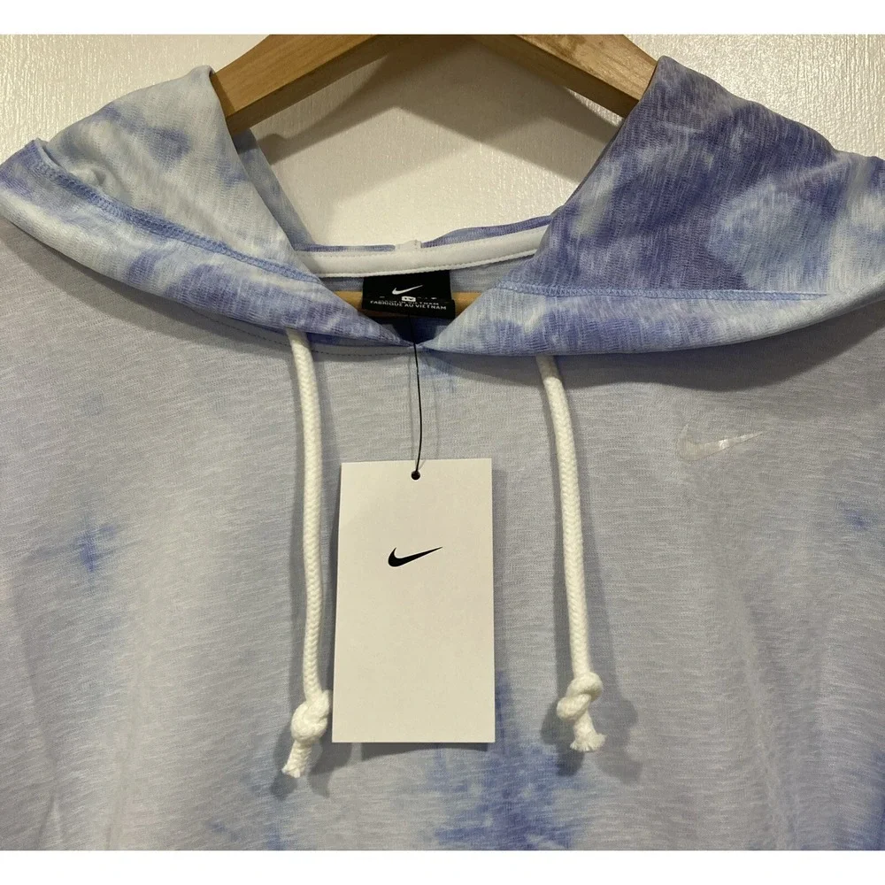 Nike Women's Icon Clash Hoodie Size 2X‎ Cloud Blue Tie Dye DQ1159-461 NWT Purple